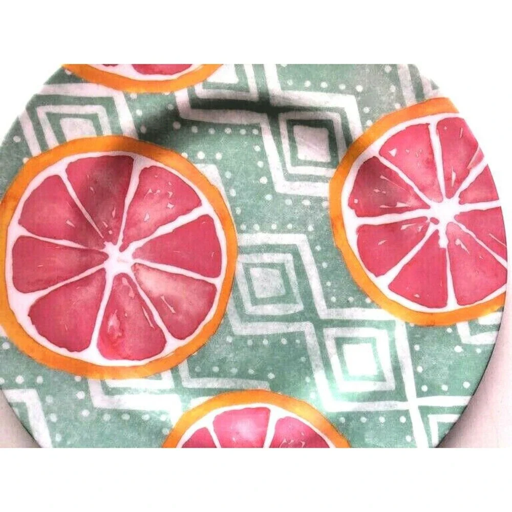 Grapefruit Melamine Plates 8.5